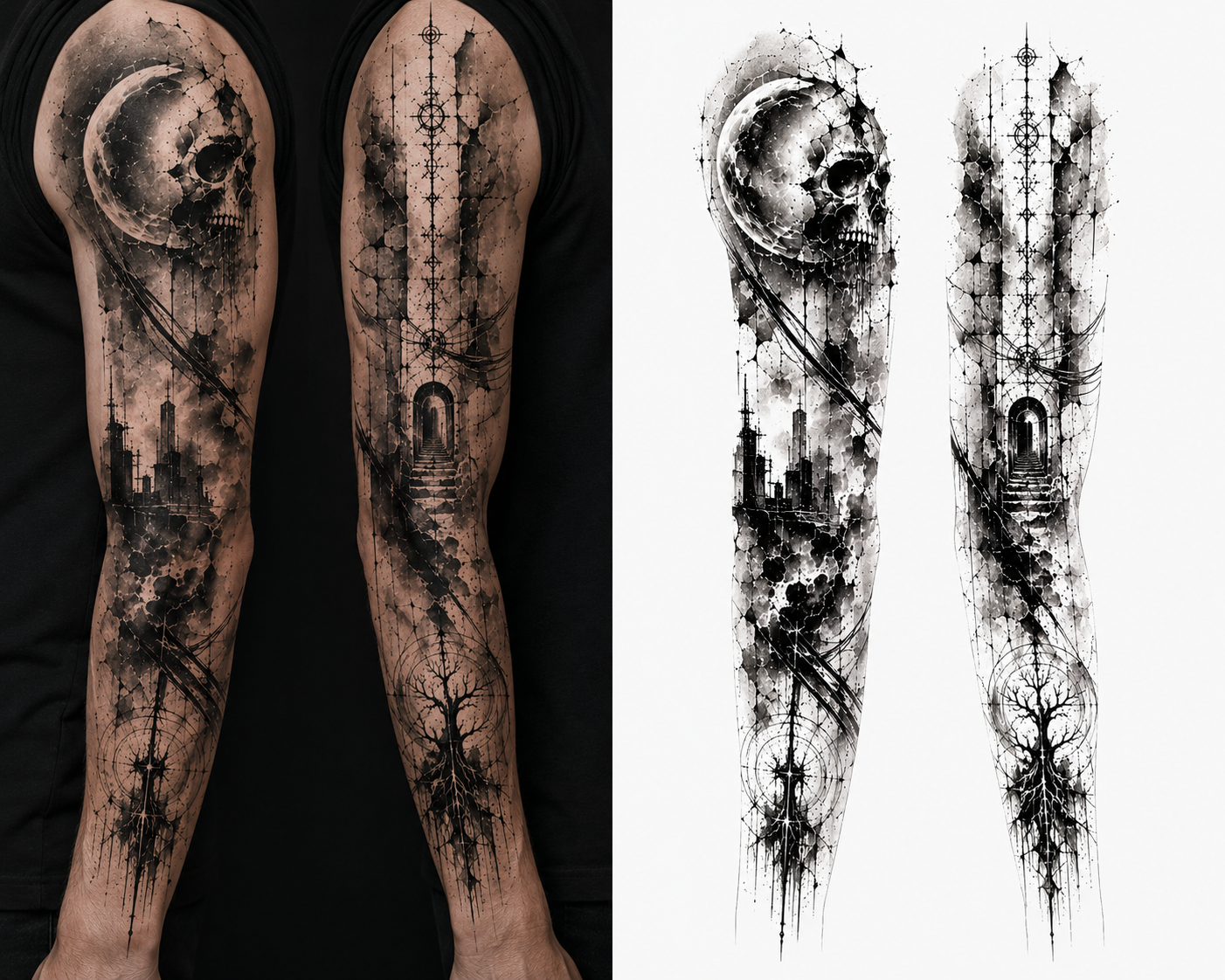Urban Afterlife tattoo model preview